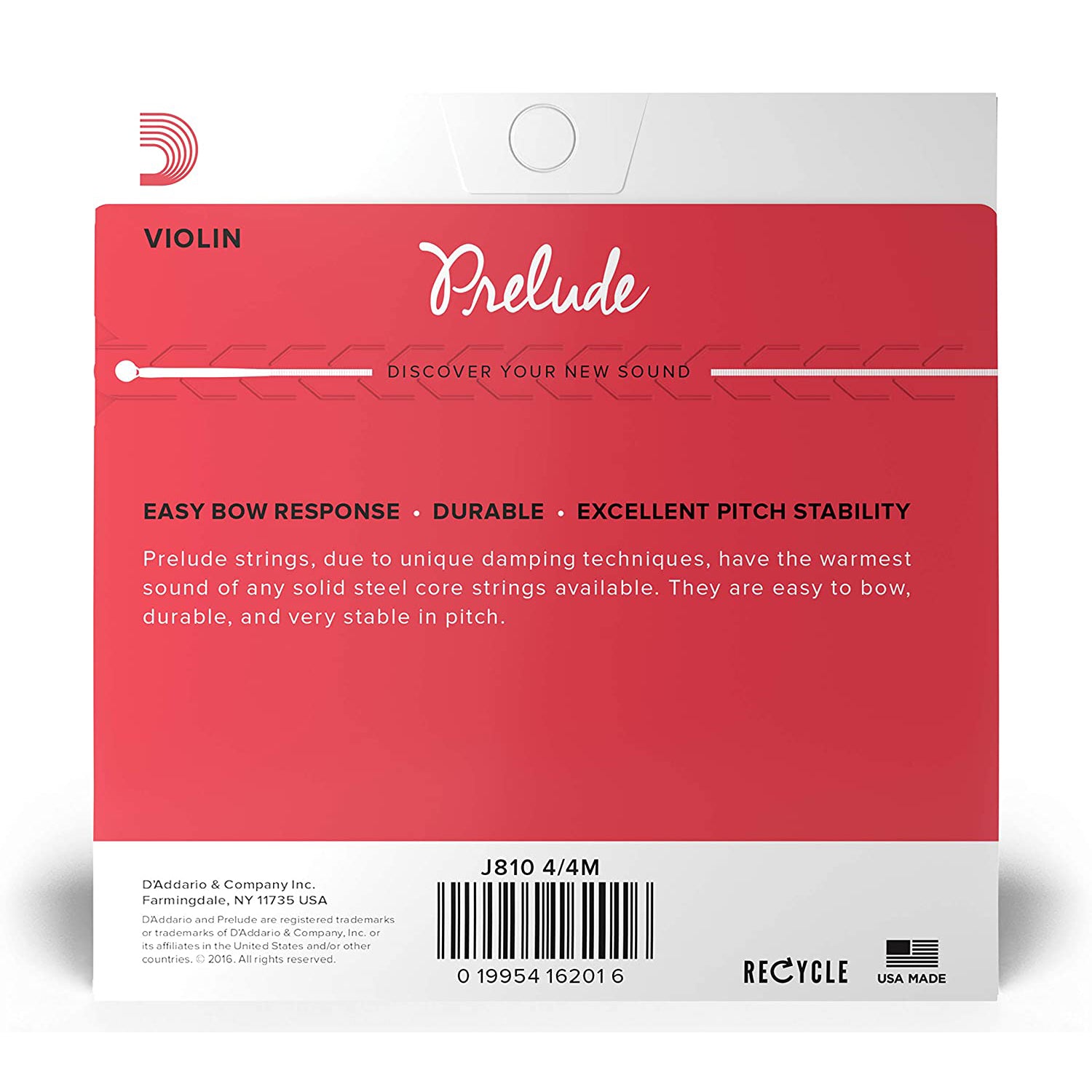 D'Addario Prelude Violin Strings