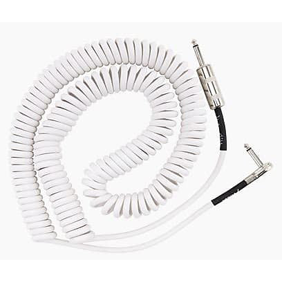 Fender White Jimi Hendrix Voodoo Child 30' Coil Guitar Cable